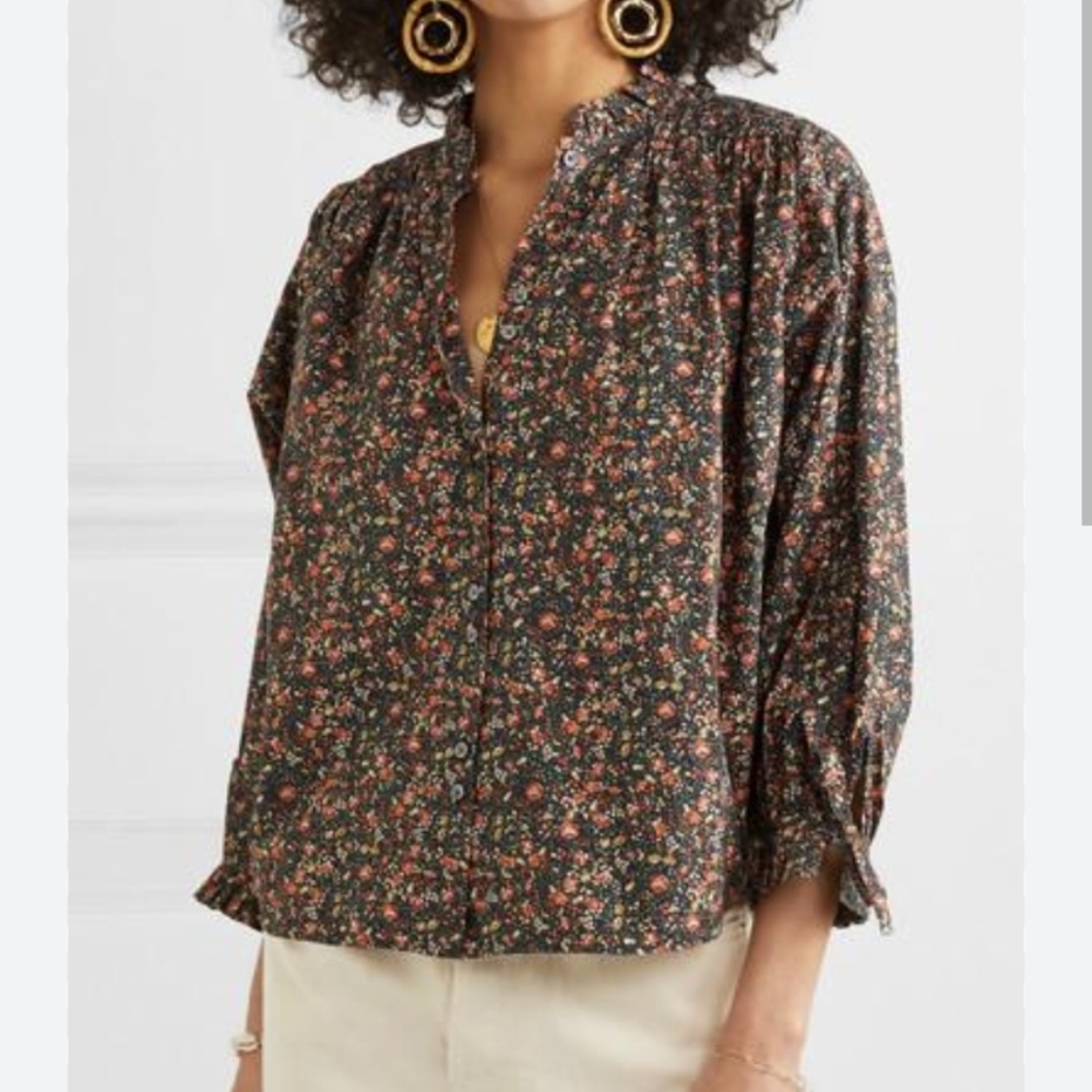 Doen Rose top black petit jardin XS
